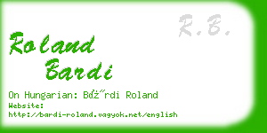 roland bardi business card